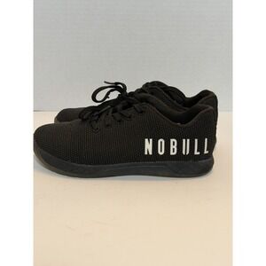 NOBULL Black SuperFabric Trainer Mens 5 Womens 6.5 CrossFit Training Shoes